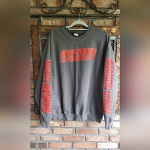Harley-Davidson Black and Red Crewneck Sweater